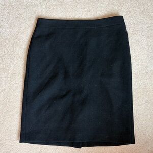 J. Crew Mercantile wool blend pencil skirt, black size 4 NWT